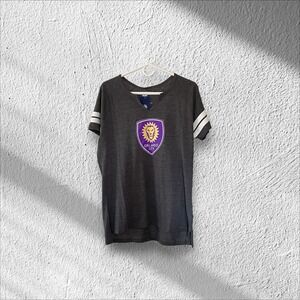 NWT Orlando City SC T-Shirt Women's Size Large Short Sleeve MLS Soccer Shirt